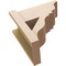 Ekena Millwork 8-in W x 16-in D x 16-in H Funston Trad Rough Cedar Woodgrain TimberThane Outlooker, Primed Tan OUTUR080X16X16FST04RCPR - alternate 6